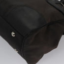 Salvatore Ferragamo Hand Bag Canvas Leather Black Silver Auth bs21851-16