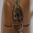 HERMES Jockey Shoulder Bag Leather Beige Gold Auth bs21856-10