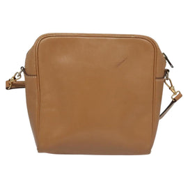 HERMES Jockey Shoulder Bag Leather Beige Gold Auth bs21856 - 0