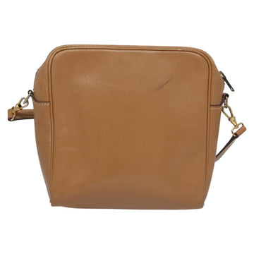 HERMES Jockey Shoulder Bag Leather Beige Gold Auth bs21856 - 0