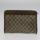 GUCCI GG Supreme Bag Canvas PVC 2Set Beige Auth bs21866-12