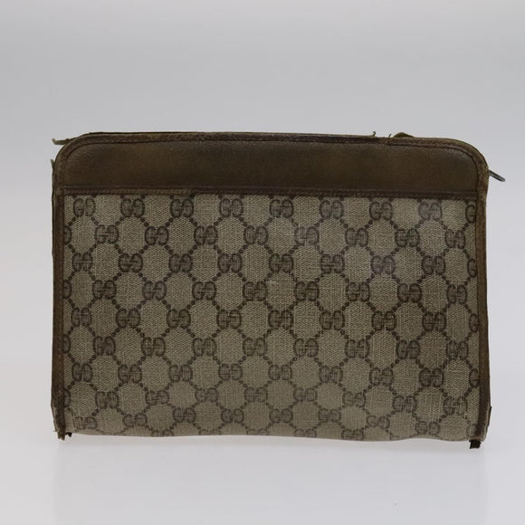 GUCCI GG Supreme Tasche Canvas PVC 2er Set Beige Auth bs21866