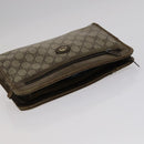 GUCCI GG Supreme Bag Canvas PVC 2Set Beige Auth bs21866-14