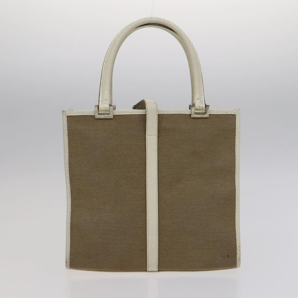 GUCCI GG Supreme Bag Canvas PVC 2 Set Beige Auth bs21866