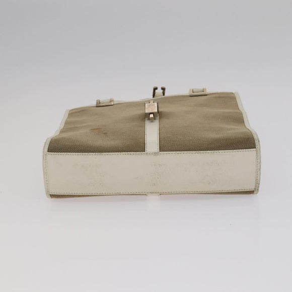 GUCCI GG Supreme Bag Canvas PVC 2Set Beige Auth bs21866