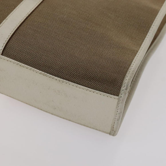 GUCCI GG Supreme Bag Canvas PVC 2Set Beige Auth bs21866