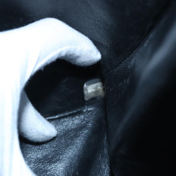 CHANEL COCO Mark Tote Bag Caviar Skin Black Gold CC Auth bs21869