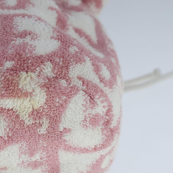 Christian Dior Purse Pouch Pile Pink White Auth bs21872