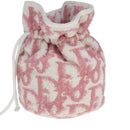 Christian Dior Purse Pouch Pile Pink White Auth bs21872-4