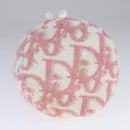 Christian Dior Purse Pouch Pile Pink White Auth bs21872-7