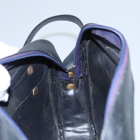 Christian Dior Shoulder Bag Leather Black Gold Auth bs21873