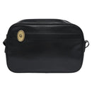 Christian Dior Shoulder Bag Leather Black Gold Auth bs21873-2