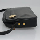 Christian Dior Shoulder Bag Leather Black Gold Auth bs21873-5