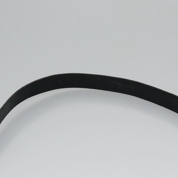 Christian Dior Shoulder Bag Leather Black Gold Auth bs21873