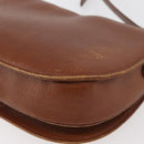 Burberrys Shoulder Bag Leather Brown gold Auth bs21879-16