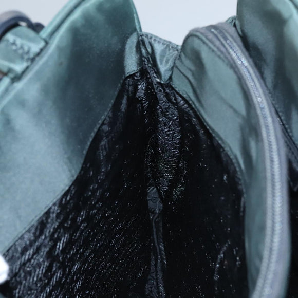 PRADA Hand Bag Nylon Green Auth bs21888