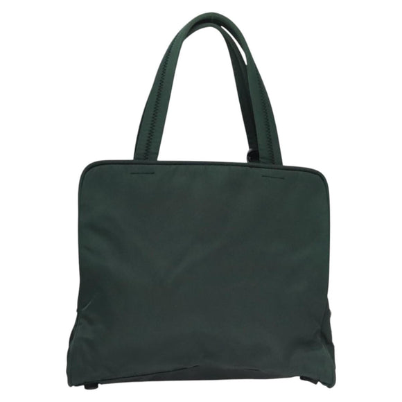 PRADA Hand Bag Nylon Green Auth bs21888