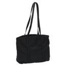 PRADA Tote Bag Nylon Black Silver Auth bs21891-1