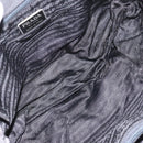 PRADA Tote Bag Nylon Black Silver Auth bs21891-10