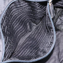PRADA Tote Bag Nylon Black Silver Auth bs21891-11