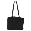 PRADA Tote Bag Nylon Black Silver Auth bs21891-2