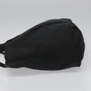 PRADA Tote Bag Nylon Black Silver Auth bs21891-4
