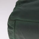 PRADA Hand Bag Nylon Green Silver Auth bs21896-14