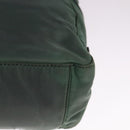 PRADA Hand Bag Nylon Green Silver Auth bs21896-9