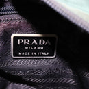 PRADA Hand Bag Nylon Green Silver Auth bs21896-18