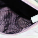 PRADA Hand Bag Nylon Green Silver Auth bs21896-19