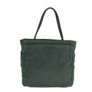 PRADA Hand Bag Nylon Green Silver Auth bs21896-13