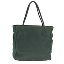 PRADA Hand Bag Nylon Green Silver Auth bs21896-2