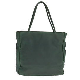 PRADA Hand Bag Nylon Green Silver Auth bs21896 - 0