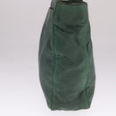 PRADA Hand Bag Nylon Green Silver Auth bs21896-4