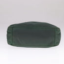 PRADA Hand Bag Nylon Green Silver Auth bs21896-5