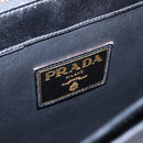 PRADA Business Bag Safiano leather Black Gold Auth bs21898-18
