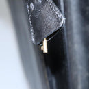 PRADA Business Bag Safiano leather Black Gold Auth bs21898-11