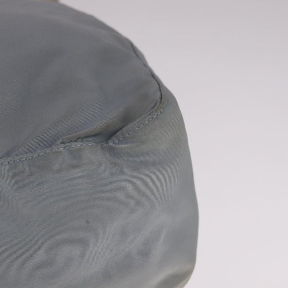 PRADA Shoulder Bag Nylon Light Blue Gray Silver Auth bs21902