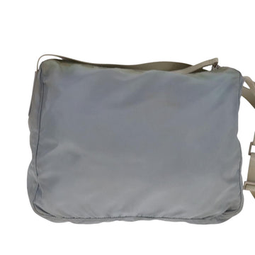 PRADA Shoulder Bag Nylon Light Blue Gray Silver Auth bs21902 - 0