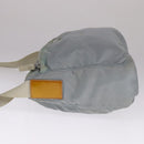 PRADA Shoulder Bag Nylon Light Blue Gray Silver Auth bs21902-3