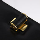 Salvatore Ferragamo Shoulder Bag Leather Black Gold Auth bs21904-9