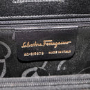 Salvatore Ferragamo Shoulder Bag Leather Black Gold Auth bs21904-15