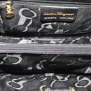 Salvatore Ferragamo Shoulder Bag Leather Black Gold Auth bs21904-16