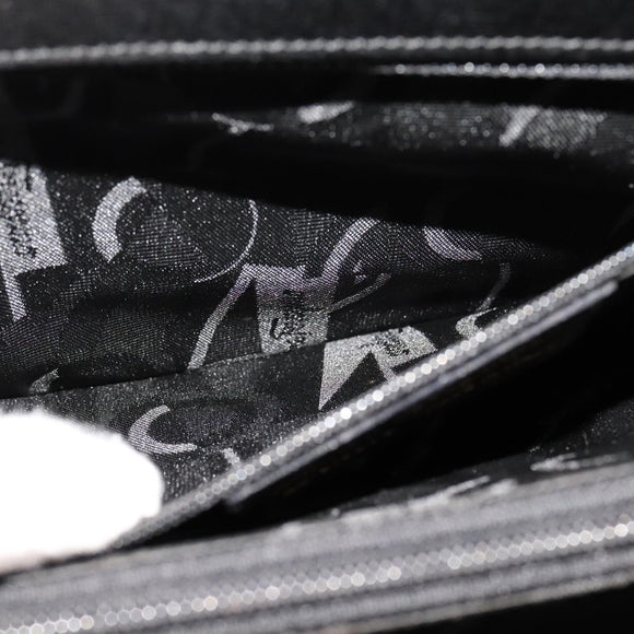 Salvatore Ferragamo Shoulder Bag Leather Black Gold Auth bs21904