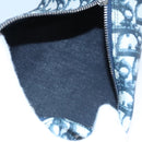 Christian Dior Trotter Canvas Pouch PVC Navy White Silver Auth bs21913-16