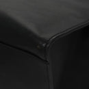 Poro Ralph Lauren Hand Bag Leather Black Silver Auth bs21919-16