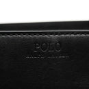 Poro Ralph Lauren Hand Bag Leather Black Silver Auth bs21919-17