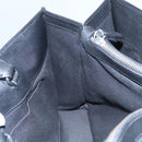 Poro Ralph Lauren Hand Bag Leather Black Silver Auth bs21919-23