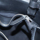 Poro Ralph Lauren Hand Bag Leather Black Silver Auth bs21919-27