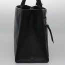 Poro Ralph Lauren Hand Bag Leather Black Silver Auth bs21919-4